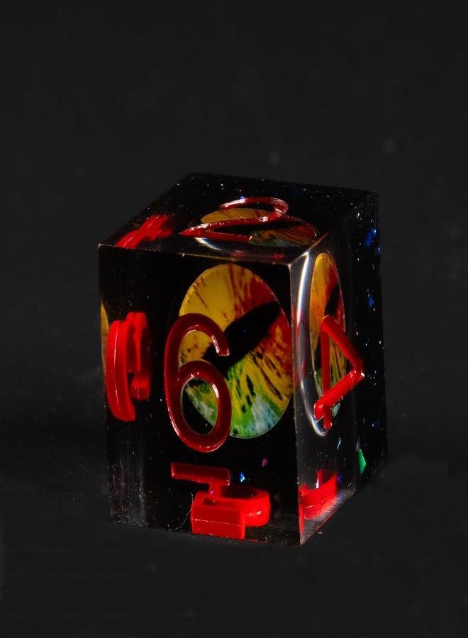 FugaCity DND Dice Set,Dungeons and Dragons Dice,Handmade Sharp Edge 7 Resin D&D Die with Gift Dice Case for DND Dungeons and Dragon Game - Image 3